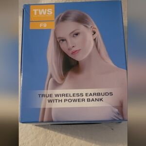 TWS F9 True Wireless Earbuds with Power Bank